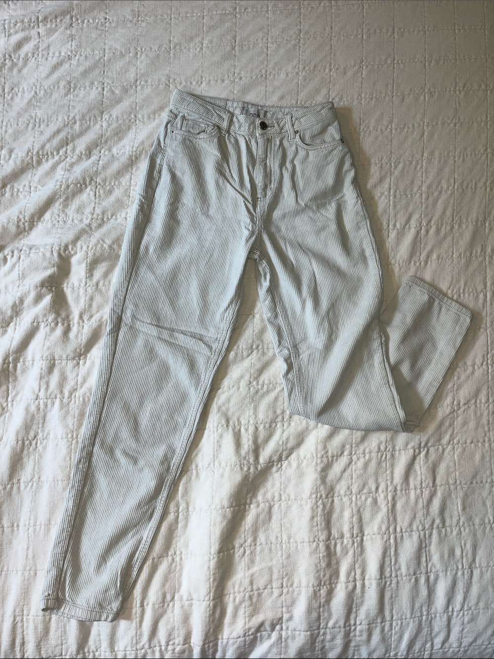 BDG Cream Courdoroy Jeans - Women's High Rise Mom